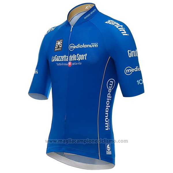 2017 Abbigliamento Ciclismo Giro d'Italia Blu Manica Corta e Salopette